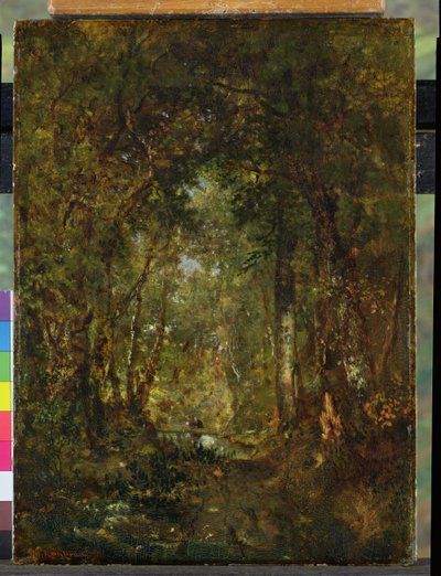 En el bosque de Fontainebleau de Pierre Etienne Theodore Rousseau